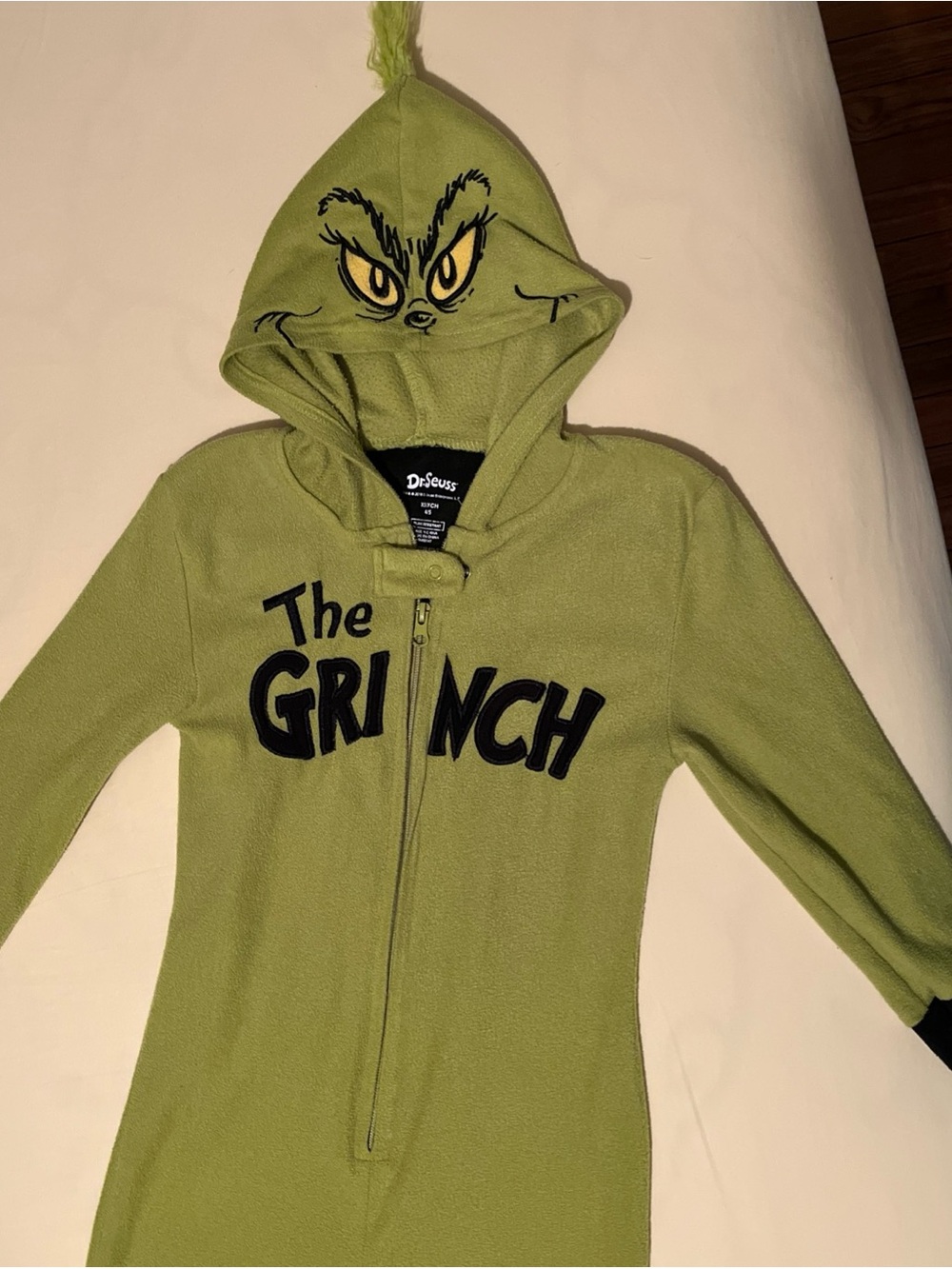 Dr. Seuss The Grinch Green Kids One-Piece Hoodie